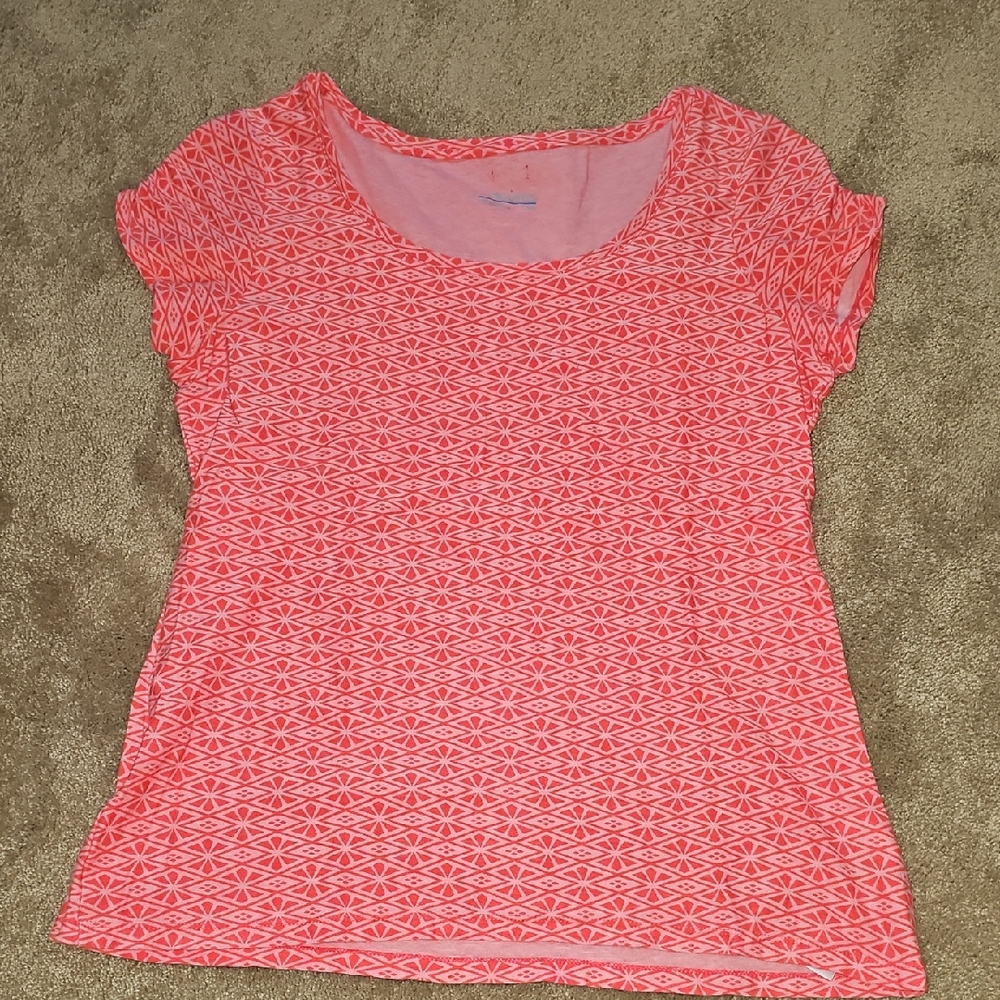 Columbia Coral Geometric Short Sleeve Tee